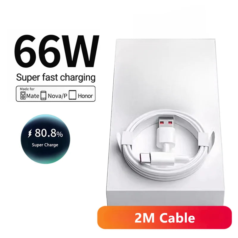 Chargeur Mural 66W 6A USB-C Huawei Honor + Câble 1m-2m – CLEVI Paris