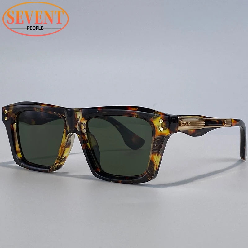 Lunettes de Soleil Steampunk Carrées Homme | UV400 Verres Dégradés & Polarisés | Conduite Vintage – CLEVI Paris