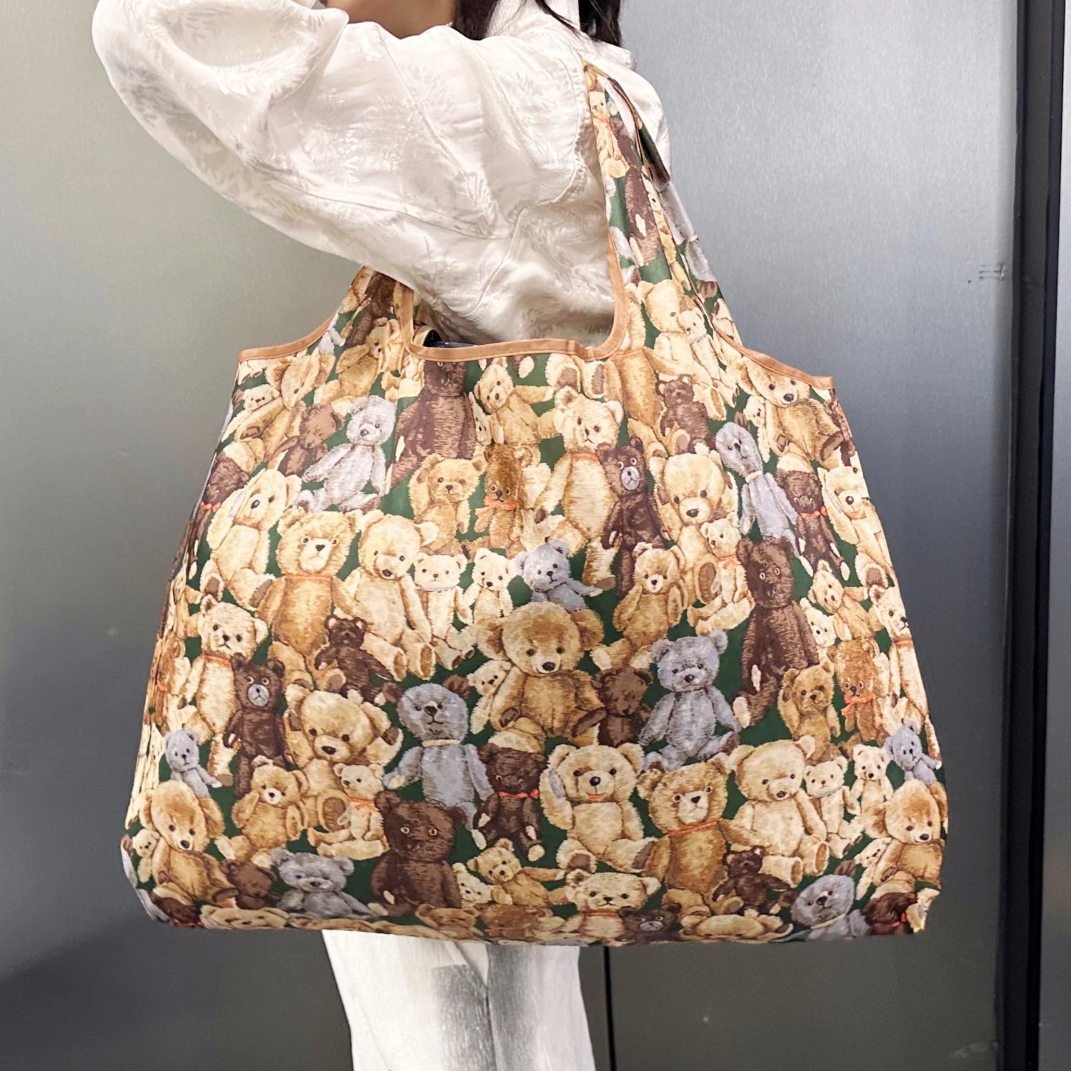 Tote Bag Polyester Grande Capacité | Sac Cabas Léger Pliable 25 Coloris – CLEVI Paris