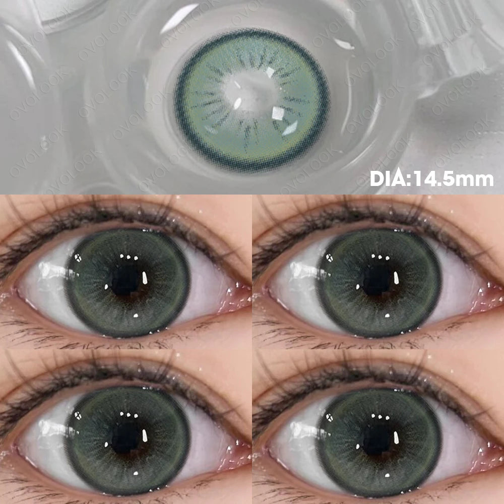 Lentilles de Contact Colorées Myopie OVOLOOK | Diopters -0 à -8 | 10 Couleurs – CLEVI Paris
