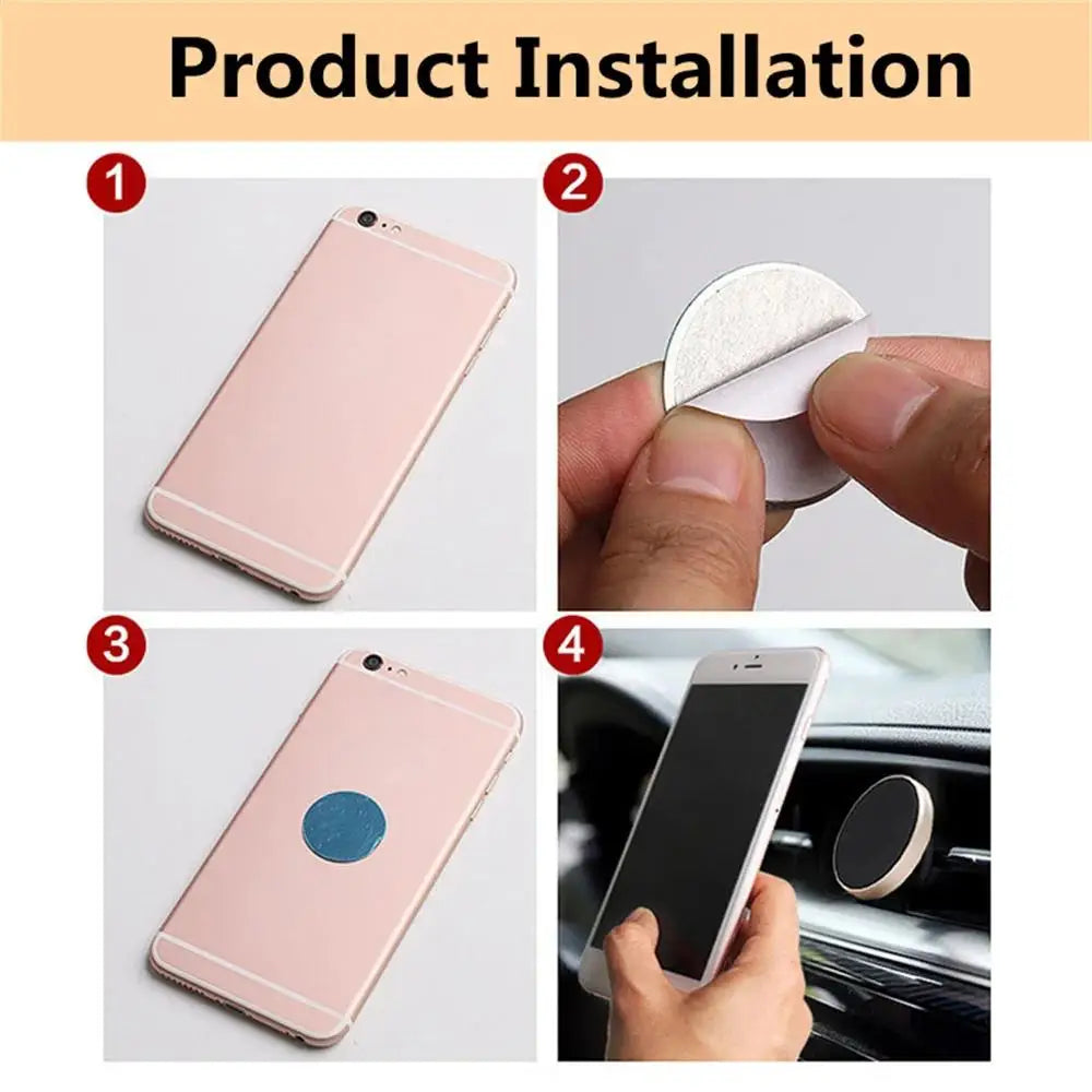 Support Téléphone Magnétique Voiture | Grille d’Aération, Alliage d’Aluminium, Universel – CLEVI Paris