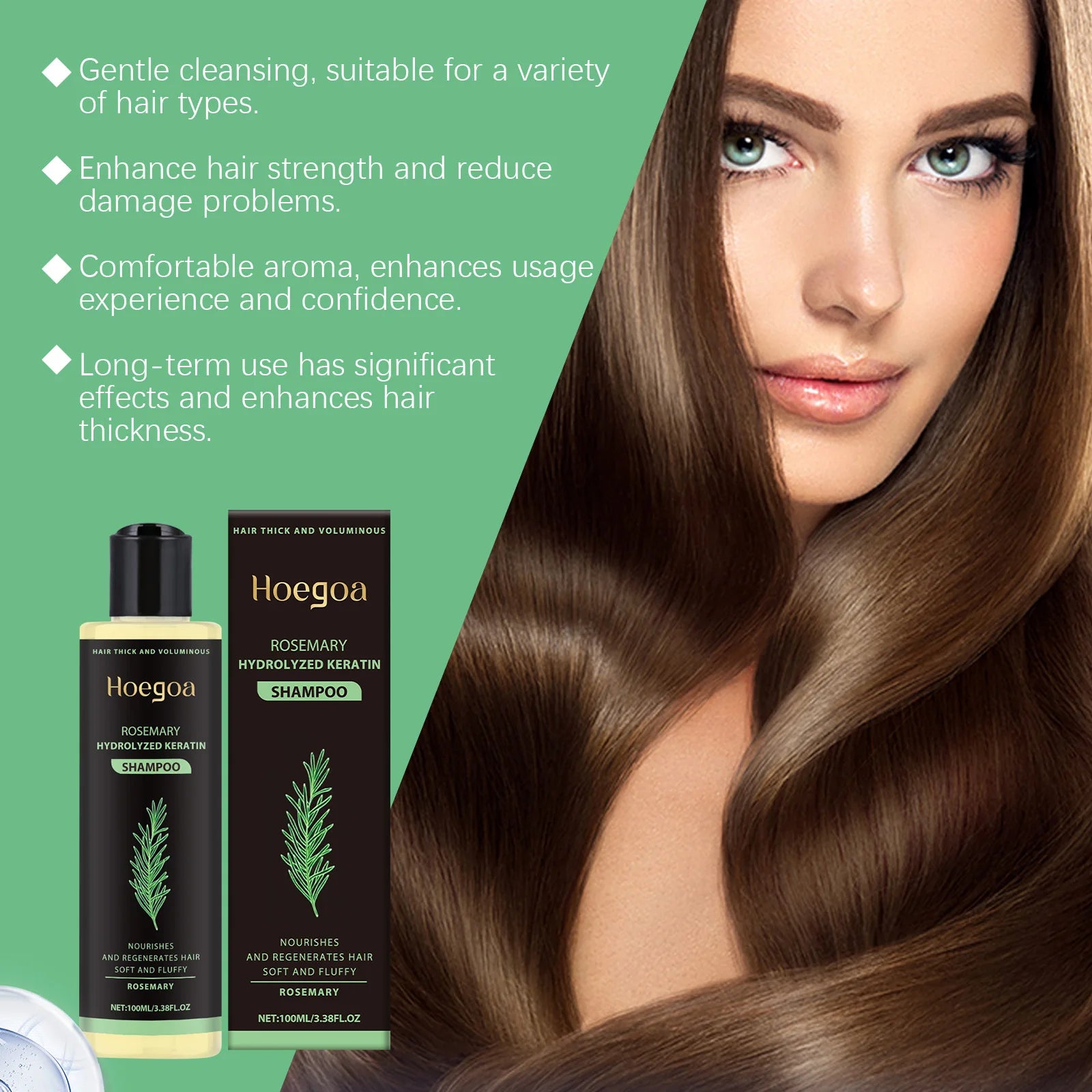 Shampoing Romarin Anti-Chute Anti-Pellicules Repousse 100ml — CLEVI Paris