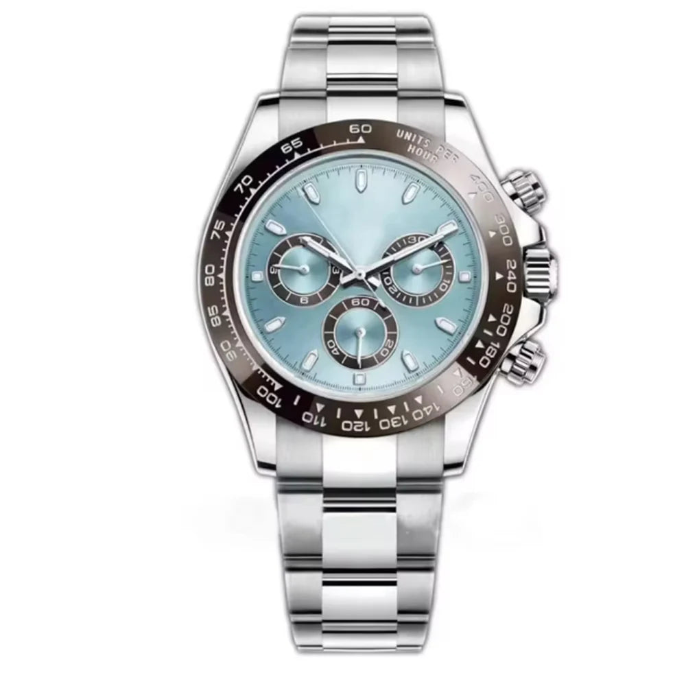 Corgeut Montre Quartz VK63 Homme Chronographe Complet 40mm Acier Sport 24h – CLEVI Paris
