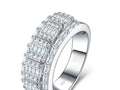 Bague Moissanite Ronde Argent 925 Plaqué Or 18K – CLEVI Paris