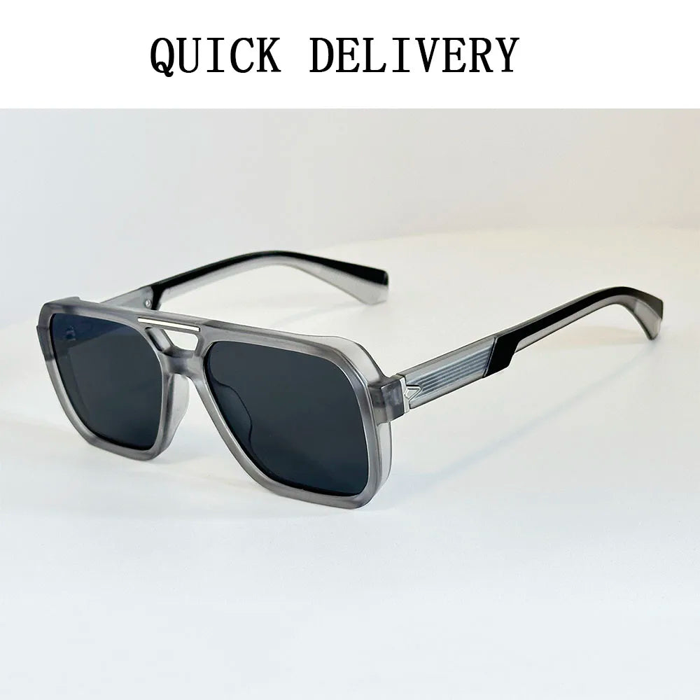 Lunettes de Soleil Carrées Vintage UV400 Outdoor Unisexe – CLEVI Paris
