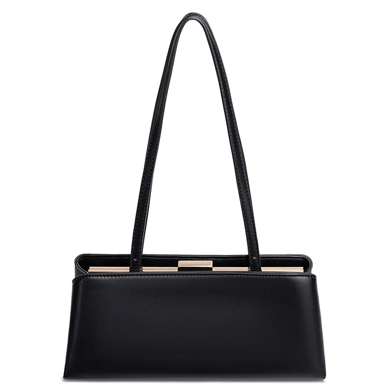 Sac Aisselle PU Souple Femme Retro 28x12cm Bandoulière 50cm 4 Coloris – CLEVI Paris