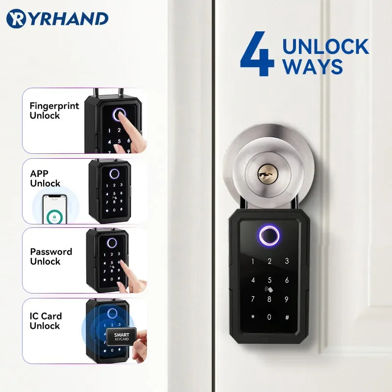 Boîte à Clés Connectée YRHAND K3 Empreinte Digitale Tuya WiFi – CLEVI Paris