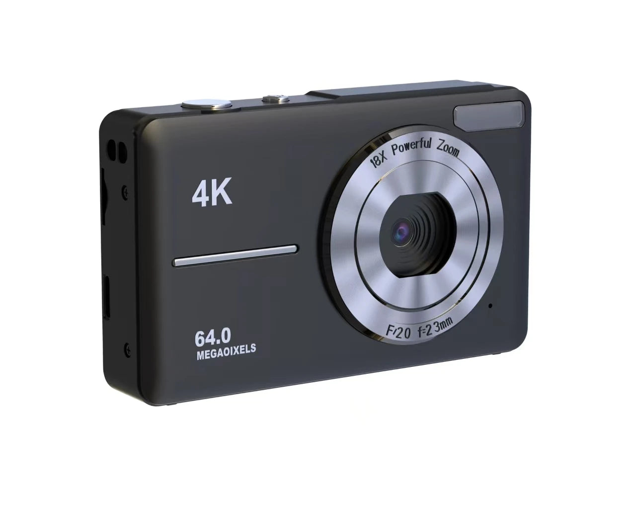 Appareil Photo Numérique 4K 64MP Autofocus – Zoom 18x, Écran 2,4", Anti-Secousses, Webcam, Vlog, 3 Coloris, SD en Option