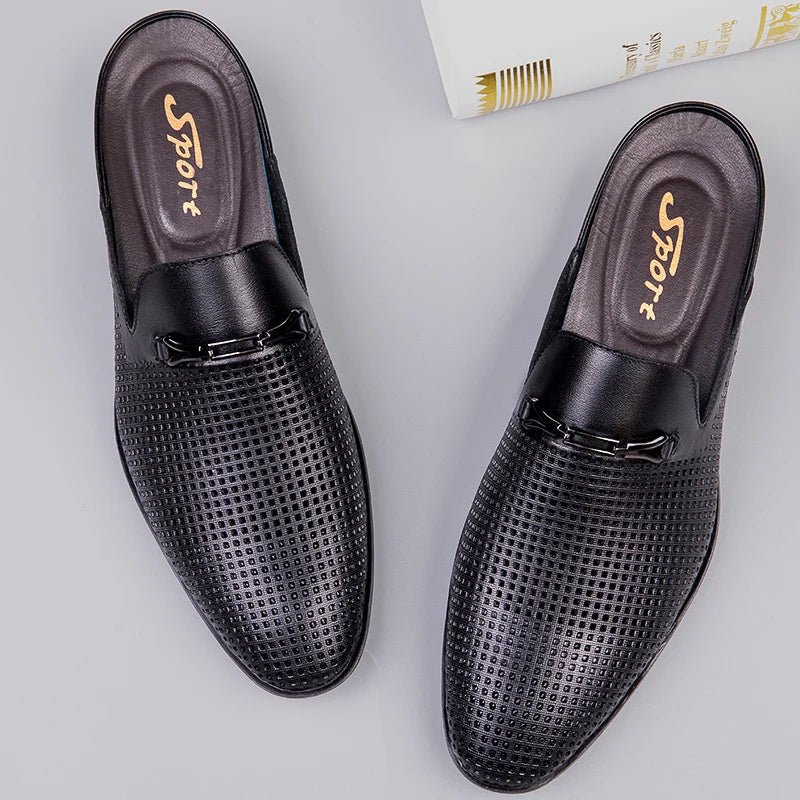 Mocassin Homme Cuir de Vache Véritable Slip-On Respirant Léger | Casual Bureau Conduite EU 36-47