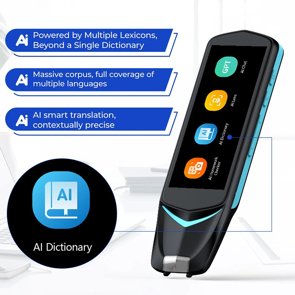 Stylo Scanner IA NEWYES – Lecteur Traducteur 112 Langues, OCR, Bluetooth – Étudiants & Dyslexie