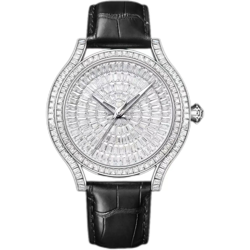 Montre Homme Mécanique Automatique Miyota Zircone Cubique Luxe – CLEVI Paris