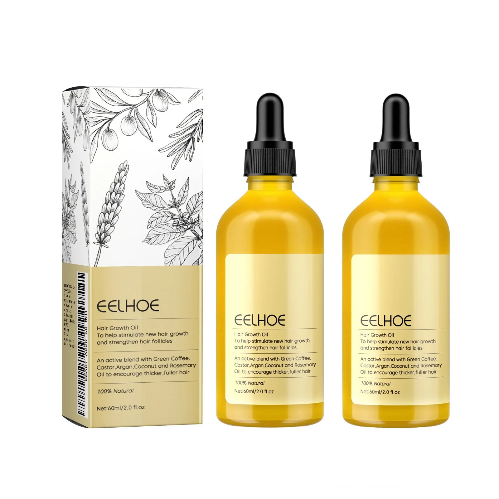 Huile Capillaire Romarin Anti-Chute & Croissance | Sérum Nourrissant Unisexe 60ml – CLEVI Paris