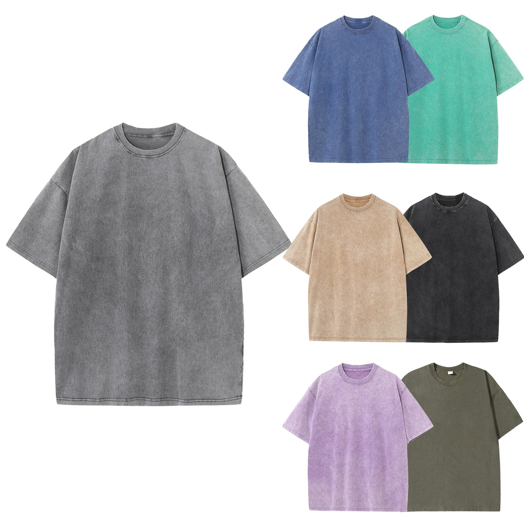 T‑shirt Homme Été 100% Coton – Style Rétro & Épaules Tombantes – CLEVI Paris
