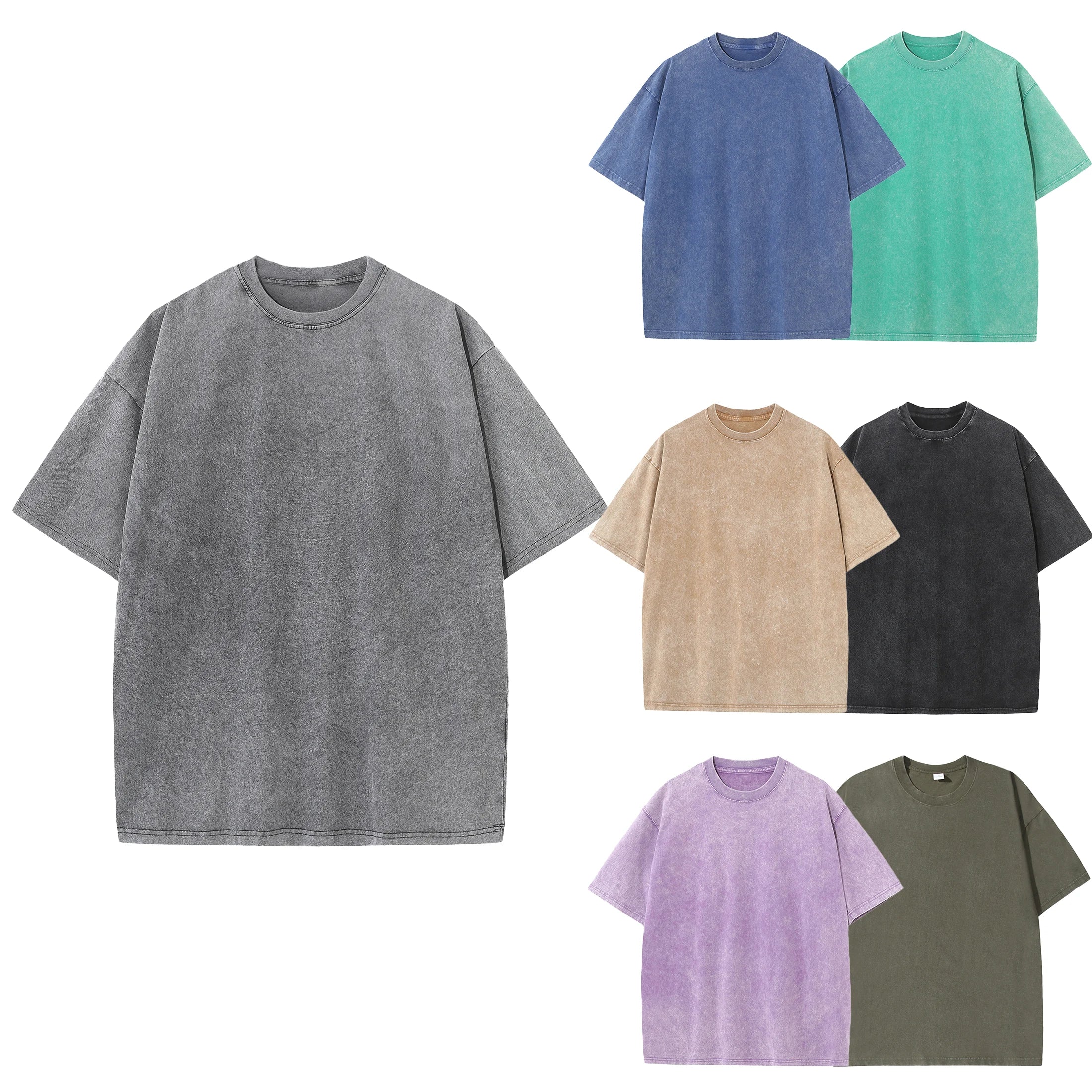 T‑shirt Homme Été 100% Coton – Style Rétro & Épaules Tombantes – CLEVI Paris