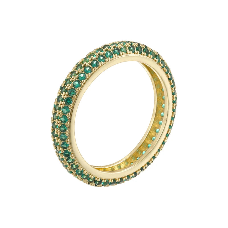 Bague Couple ZHUKOU Style Coréen Pierre CZ Plaqué Or 18K Unisexe Tailles 6-7-8 – CLEVI Paris