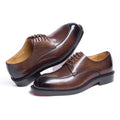 Oxford Homme Cuir Véritable Lacets Wholecut – Bout Pointu, 3 Coloris, EU 39-46 – CLEVI Paris