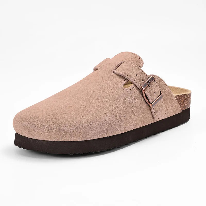 Chaussons Mules Suède Unisexe Semelle Liège & Support Voûte | 21 Coloris, Tailles 36-46 – CLEVI Paris