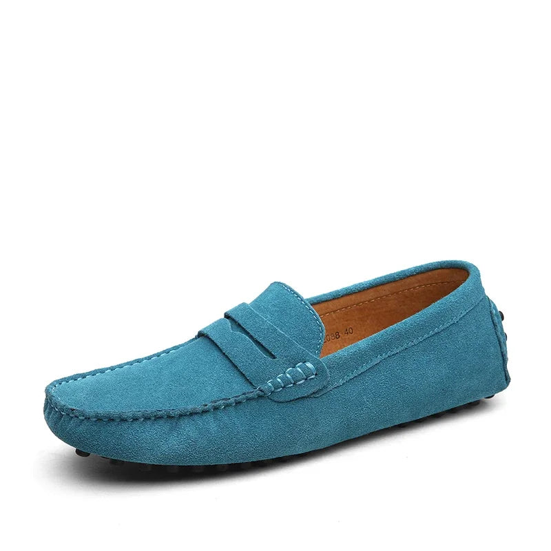 Mocassins Daim Véritable Homme Slip-On Respirants | 10 Coloris, Tailles 38-49 – CLEVI Paris