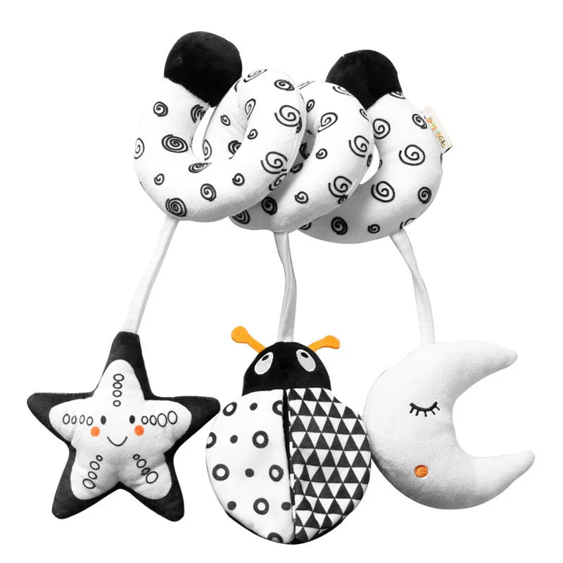 Jouet Sensoriel Bébé Spirale Peluche Animaux Musical Poussette Siège Auto QWZ – CLEVI Paris