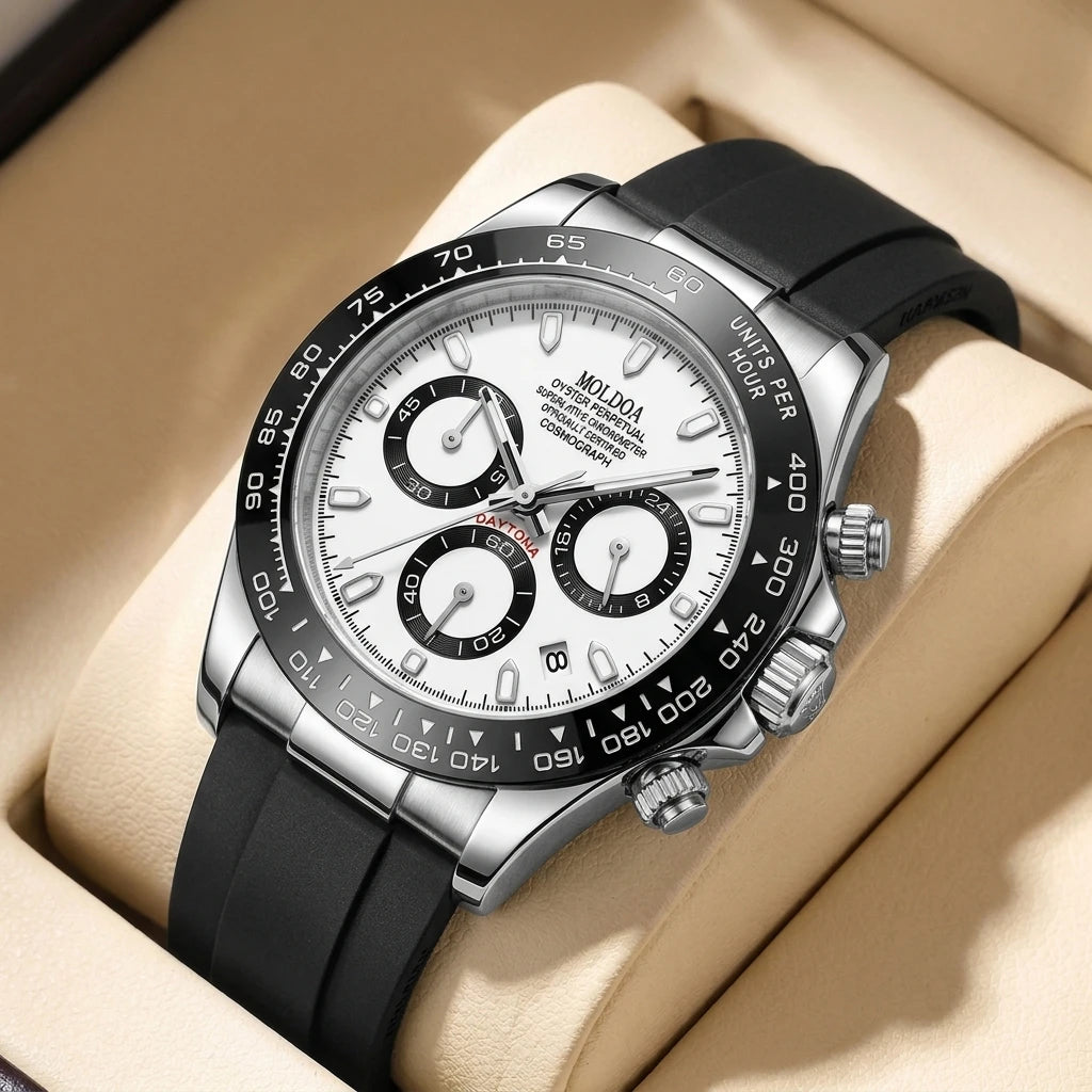 Montre Quartz Homme Cadran Points & Lignes Bracelet Alliage 10 Coloris – CLEVI Paris
