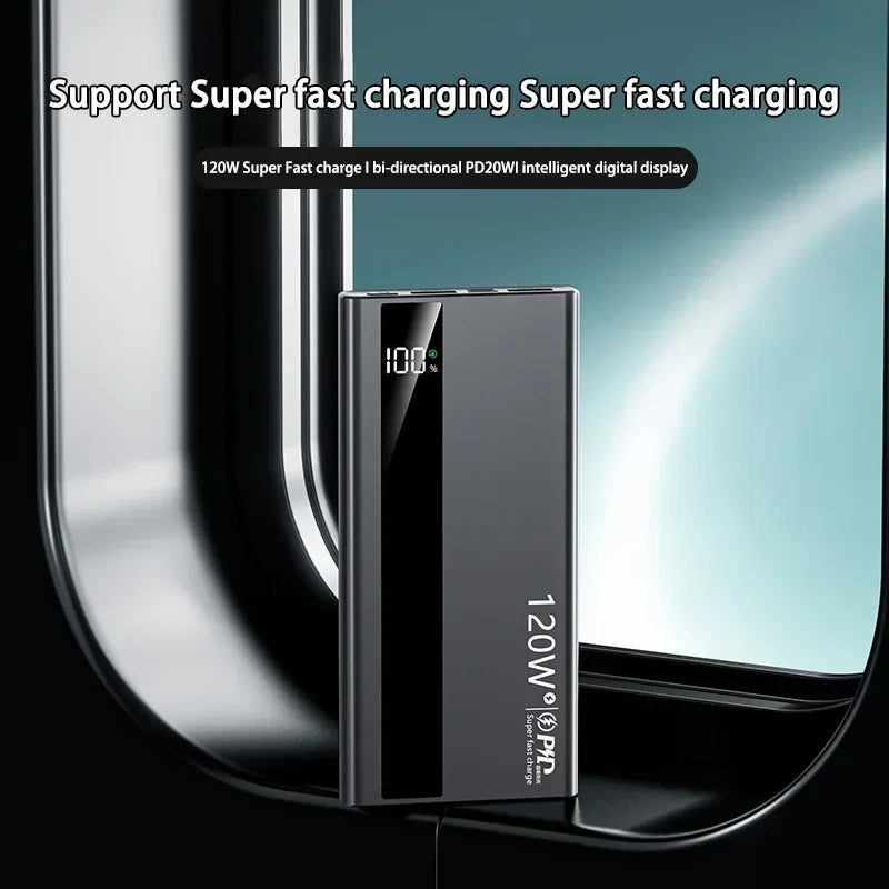 Batterie Externe 120W Charge Rapide 50000-200000mAh – CLEVI Paris
