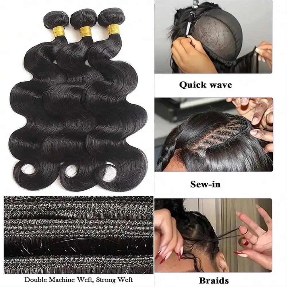 16A Raw Bundles Human Hair Body Wave 1/3/4 – CLEVI Paris