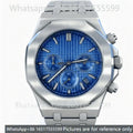 Montre Quartz Homme Chronographe Style Royal Oak Octogonal Acier Saphir VK63 – CLEVI Paris