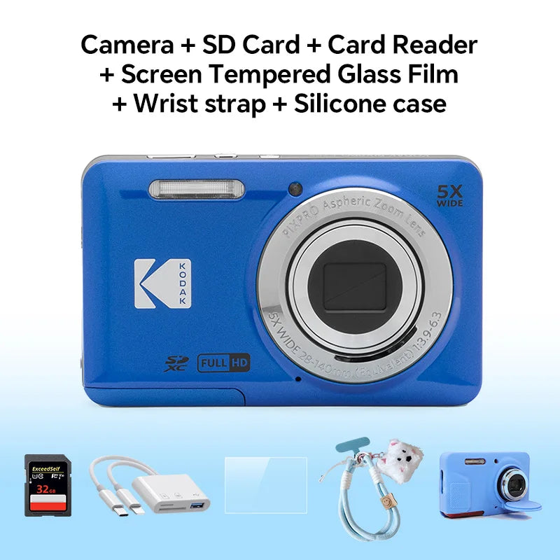 Kodak PIXPRO FZ55 Appareil Photo Compact 16MP Zoom 5x Grand Angle 28mm | Vidéo 1080p