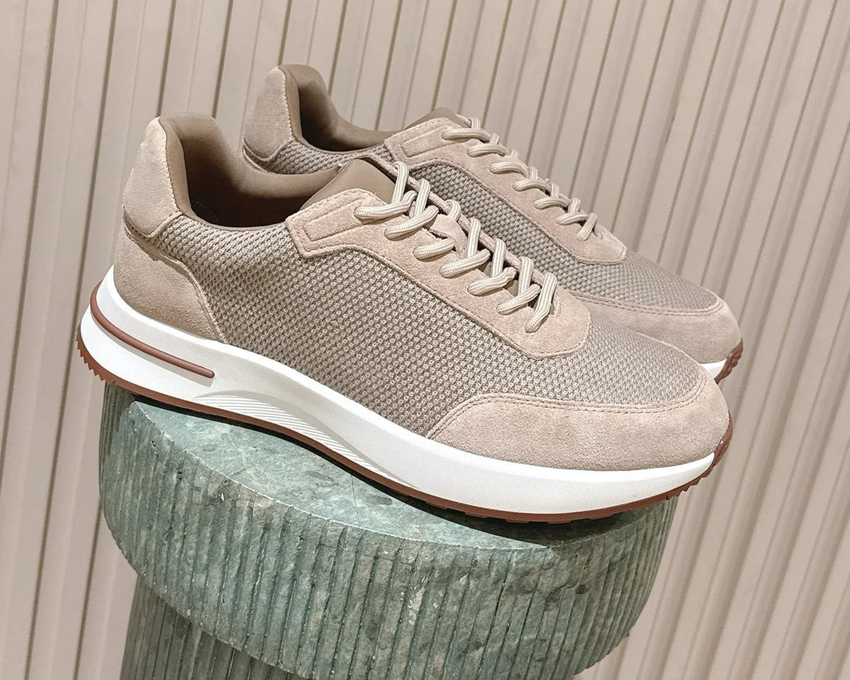 Sneakers homme en maille à lacets – CLEVI Paris