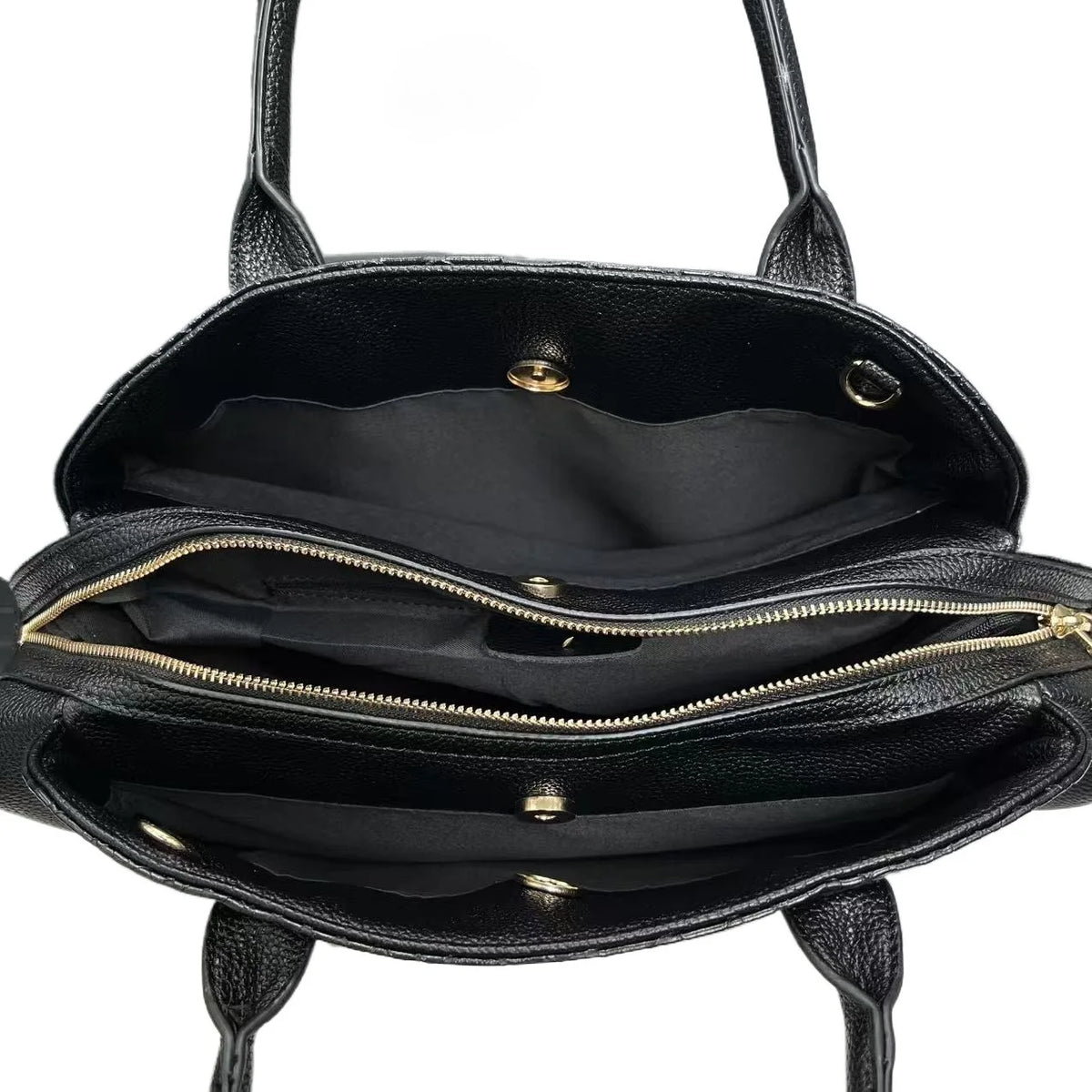 Sac Épaule Femme PU Motif Croco Rétro Grande Capacité Noir – CLEVI Paris