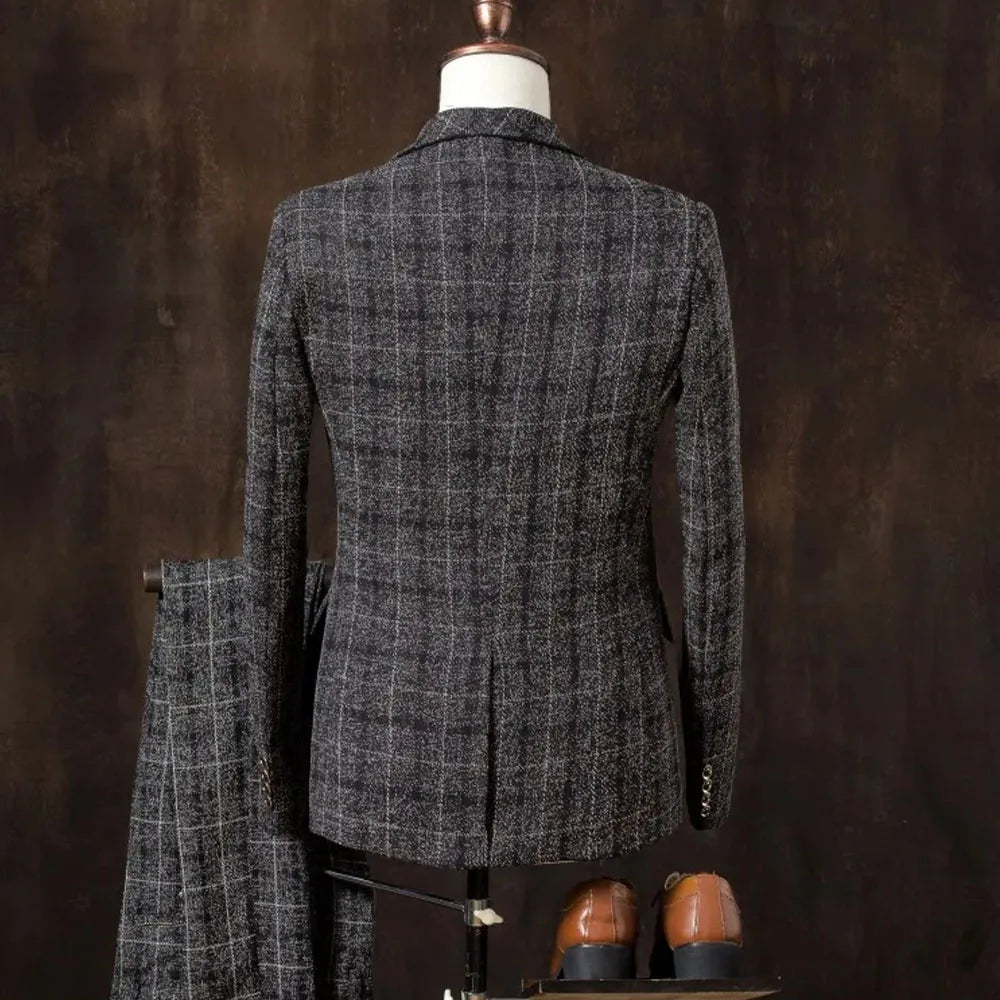 Costume homme 3 pièces à chevrons – CLEVI Paris