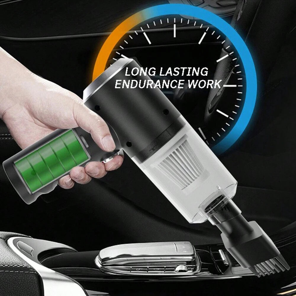 Aspirateur Portable 3-en-1 Aspiration & Soufflage Rechargeable USB — CLEVI Paris