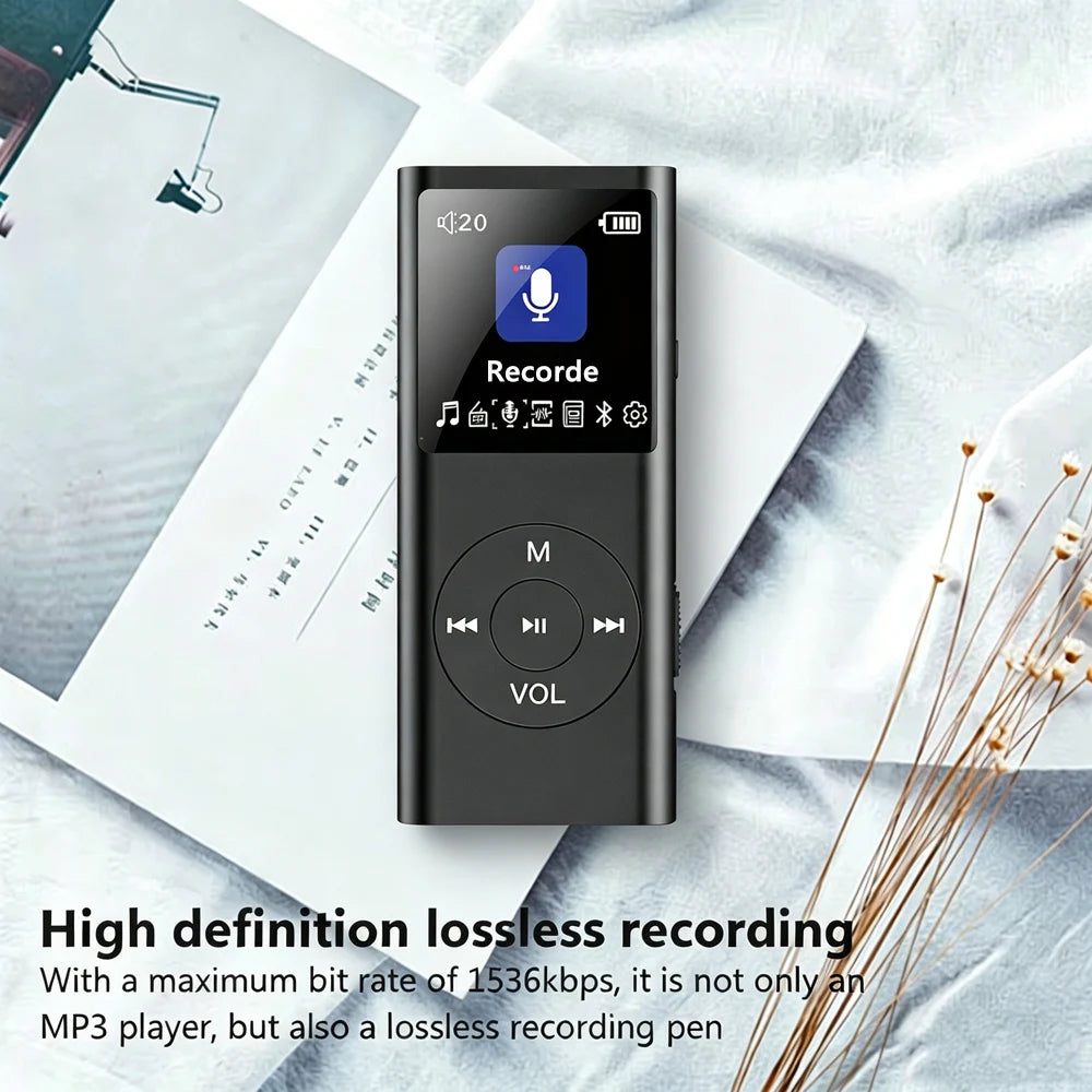 KEBIDU Lecteur MP3/MP4 Bluetooth Écran IPS HD 1,8" FLAC FM TF 128Go 8h – CLEVI Paris