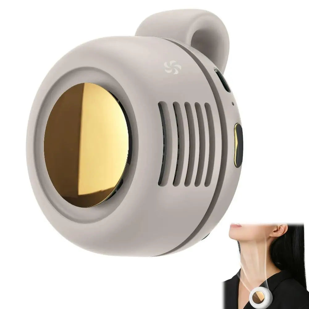 Mini Ventilateur Portable Sans Lames USB – 60 Pales, Flux 360°, Silencieux, Batterie 900mAh – Rose / Blanc / Vert