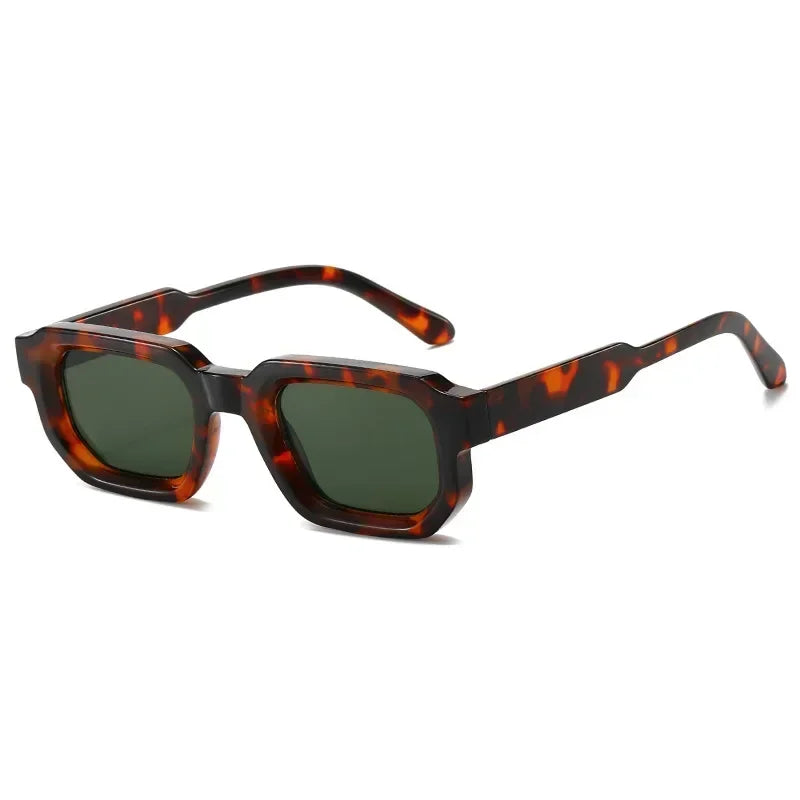 Lunettes de Soleil Carrées Retro Verres Transparents UV400 Unisexe 11 Coloris – CLEVI Paris