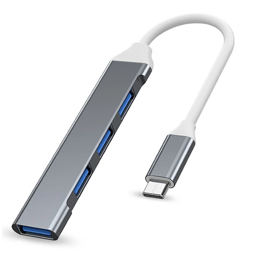 Hub USB-C 3.1 vers 4 Ports USB 2.0 OTG Compact MacBook PC Xiaomi – CLEVI Paris