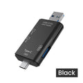 Lecteur de Cartes 5-en-1 & 6-en-1 USB OTG SD/TF — CLEVI Paris
