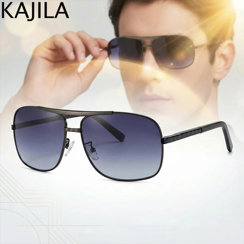 Lunettes de Soleil Carrées Vintage Retro UV400 Dégradé Monture Alliage Homme – CLEVI Paris