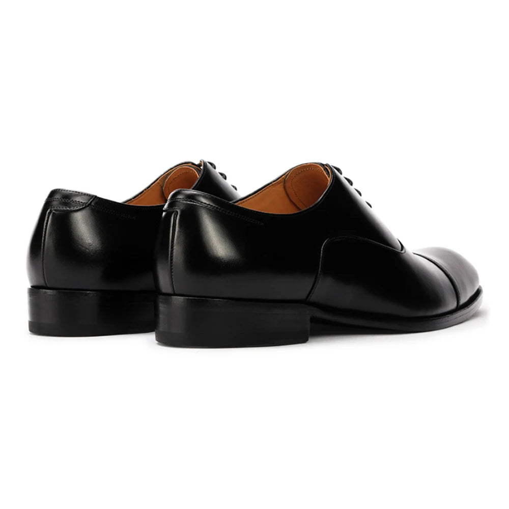Oxford Homme Cuir Pleine Fleur Fait Main Lacets Bout Rond Imperméable | Bureau Classique EU 40-46