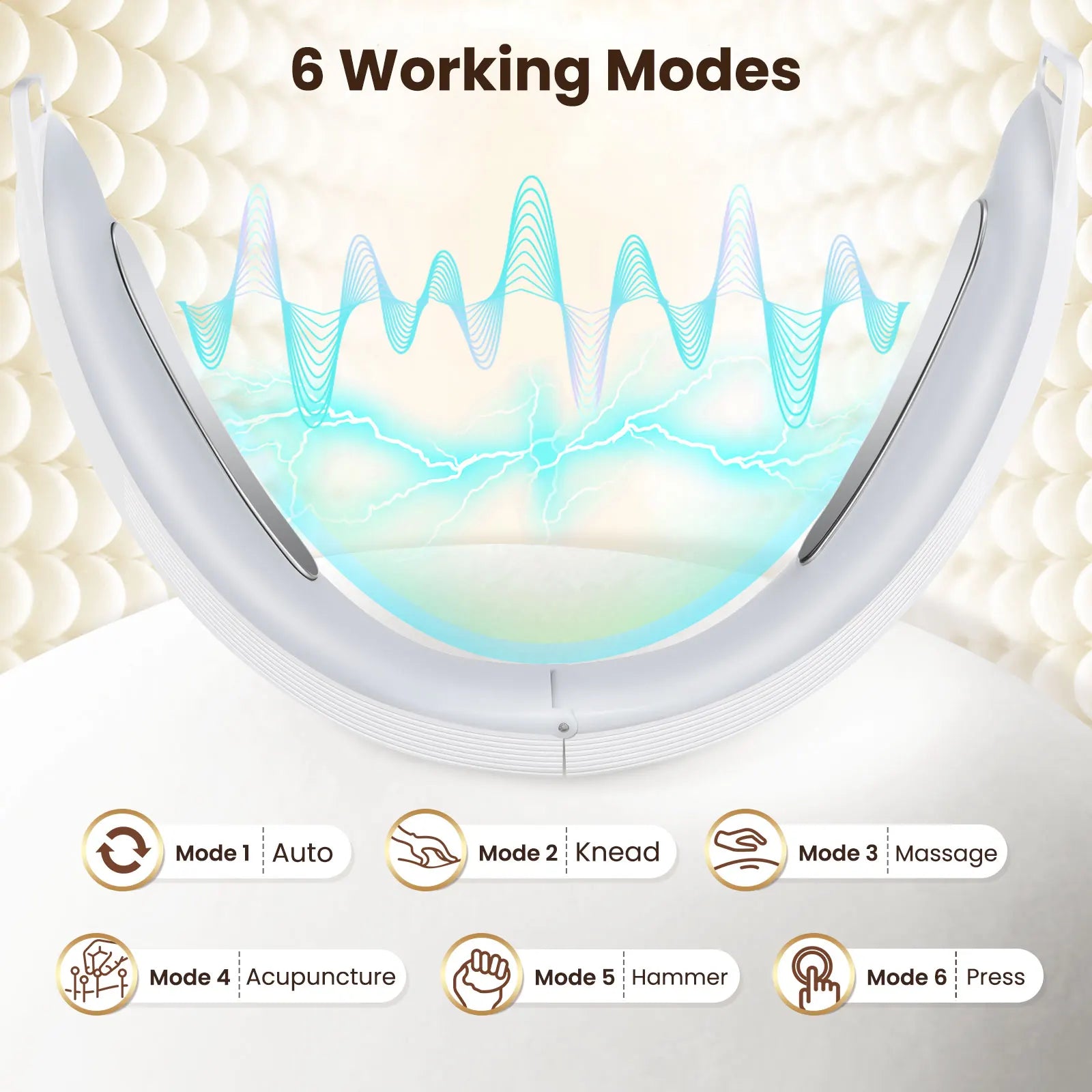 Appareil Lifting Visage EMS V-Face | 6 Modes, 8 Niveaux & Double Menton