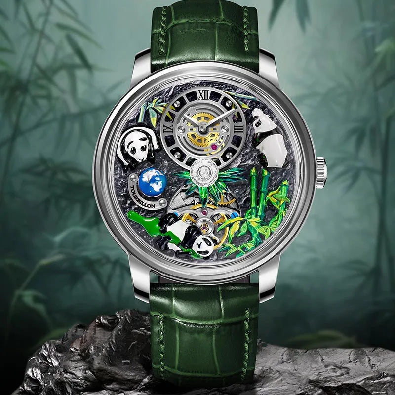 Montre Mécanique PINDU Panda Trésor National – CLEVI Paris