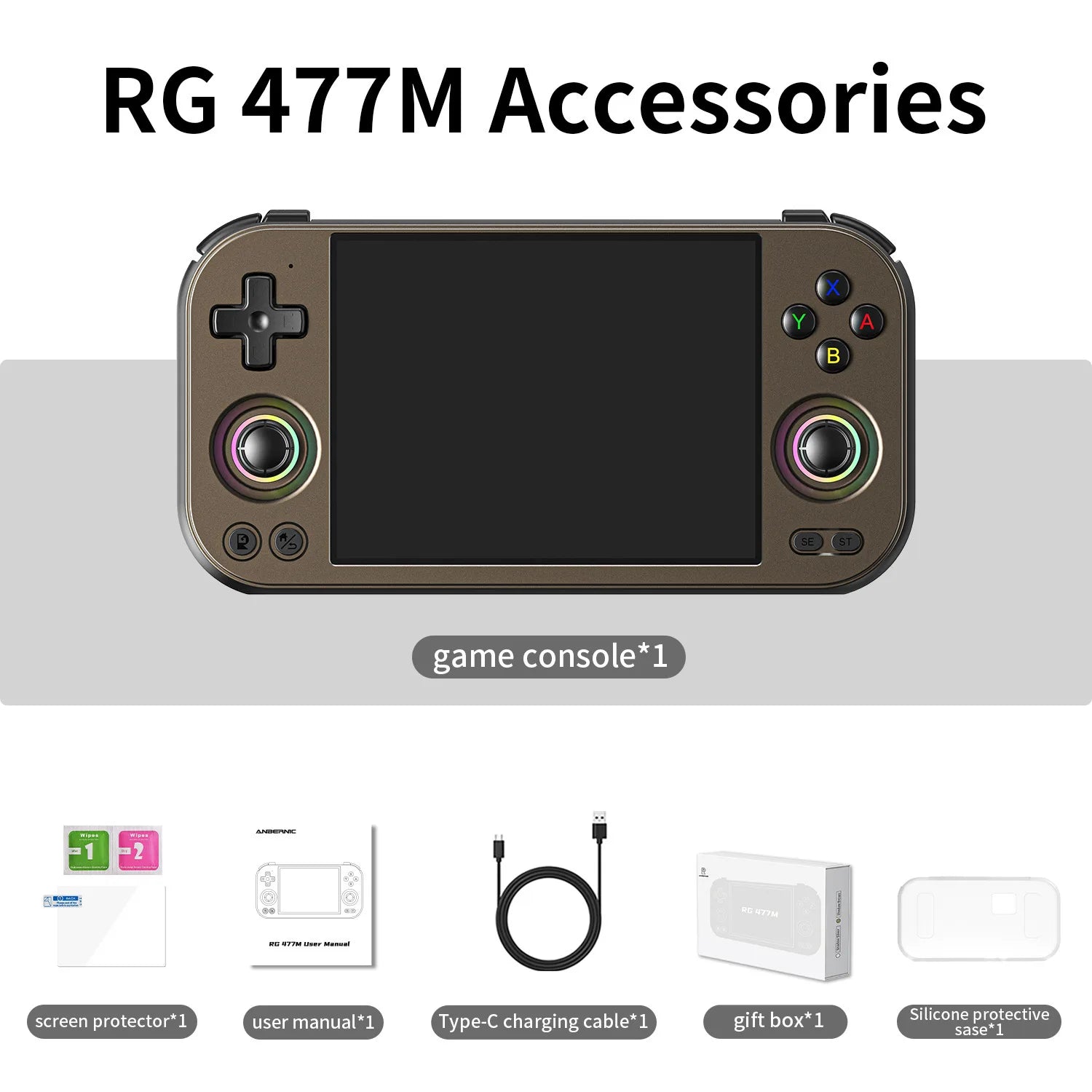 Console Gaming Portable RG477M – Écran LTPS 4,7" | Wi-Fi | PS2