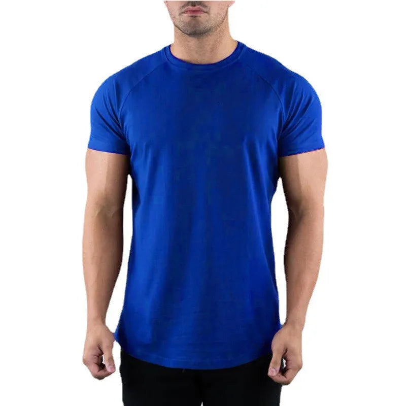 T-Shirt Fitness Homme Muscleguys – Coton Slim Fit, Col Rond, Manches Courtes