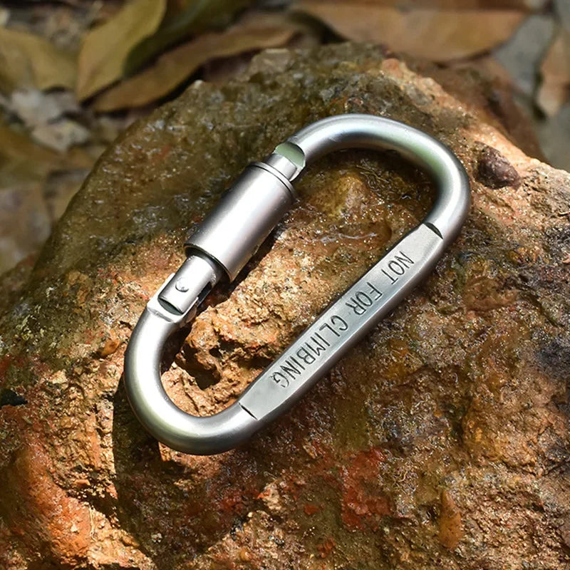 Mousquetons Aluminium Verrouillables | EDC, Camping, Porte-Clés & Sac à Dos, 50 kg – CLEVI Paris