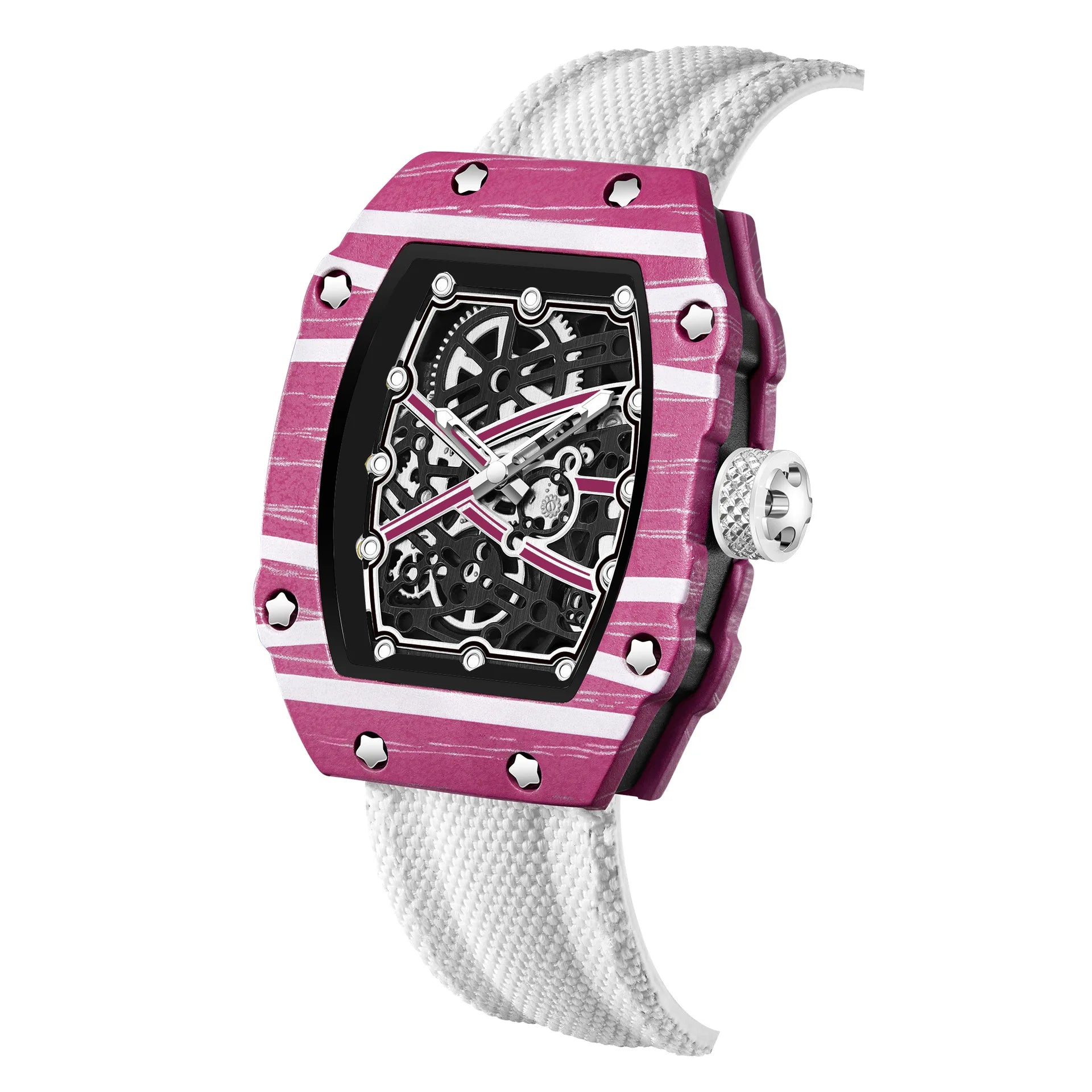 STARPERISH Montre Automatique Japonais Homme Tonneau Ultra-Fin Nylon Lumineux – CLEVI Paris