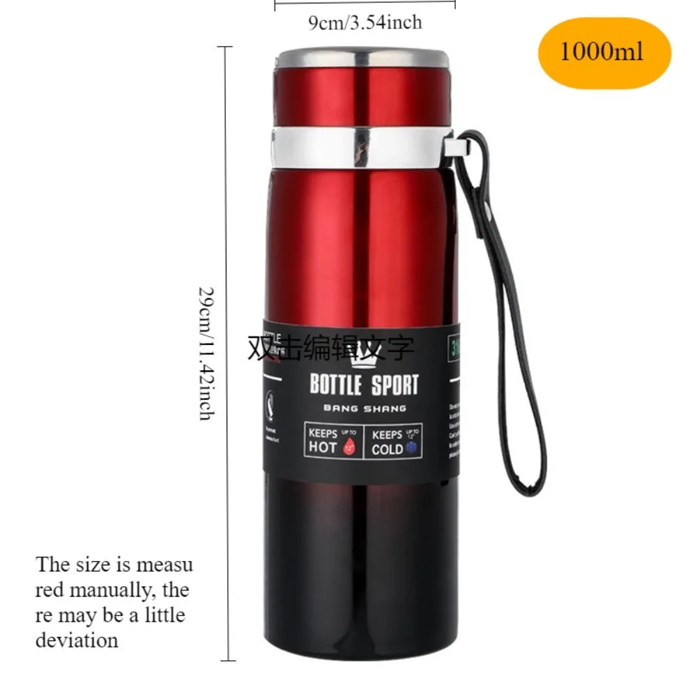 Gourde Thermos 1 L | Acier Inoxydable Double Paroi, Sans BPA – CLEVI Paris