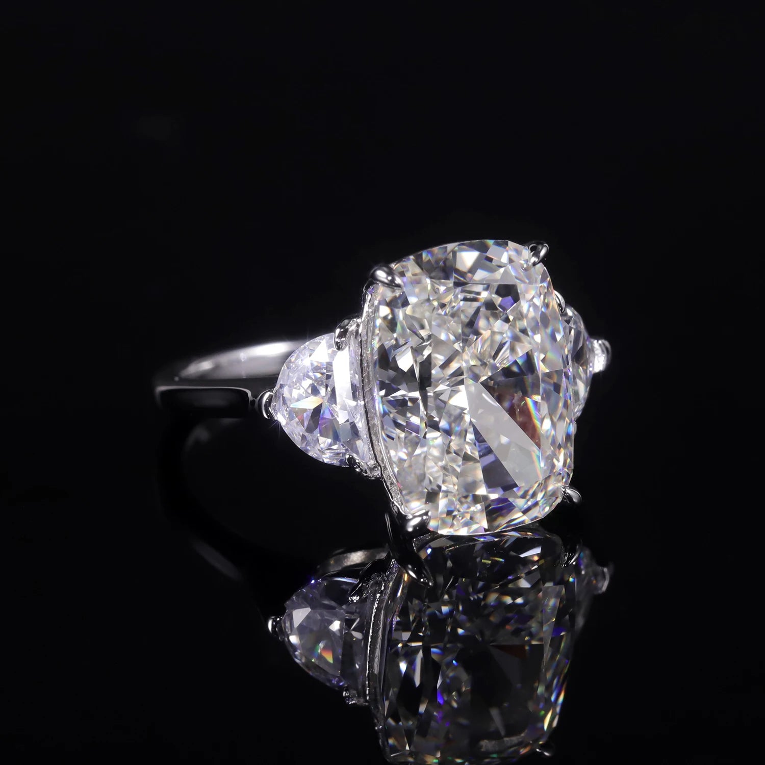 Bague Trois Pierres Argent 925 | Zircon Diamant – CLEVI Paris