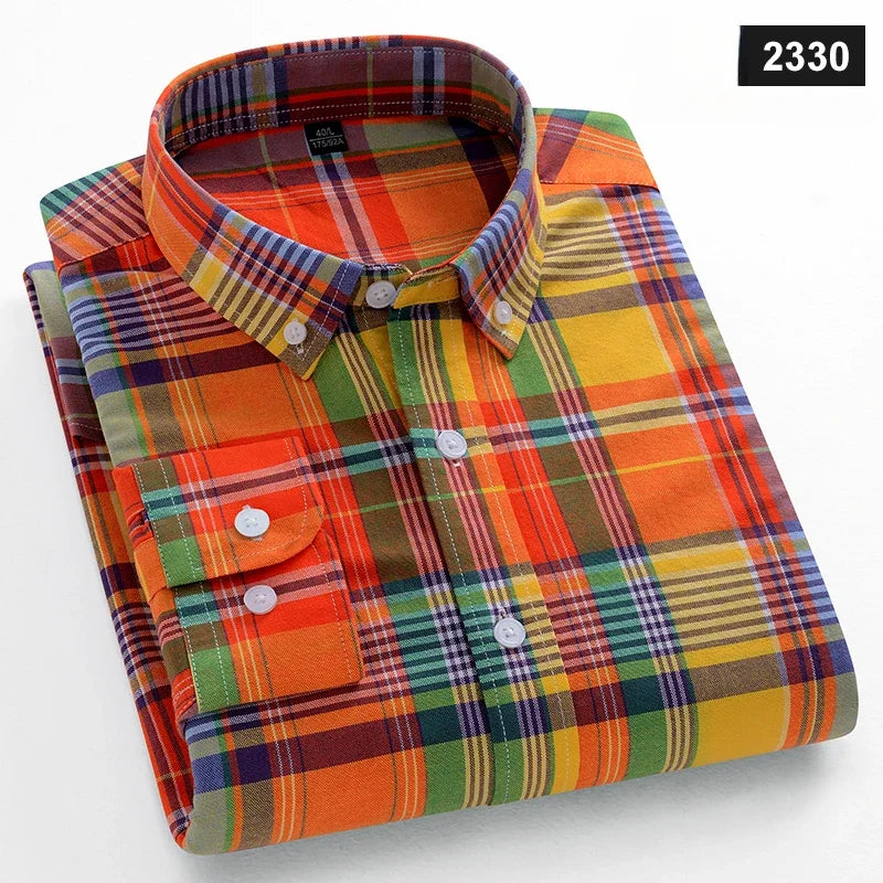 Chemise Oxford Homme Casual Manches Longues – CLEVI Paris