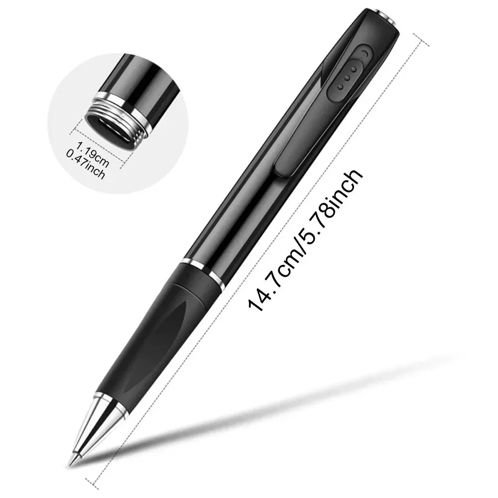Stylo Enregistreur Audio Discret LAIZHANGXI V8 – Mini Dictaphone MP3, Stylo Fonctionnel, Carte SD en Option (32 ou 64 Go)