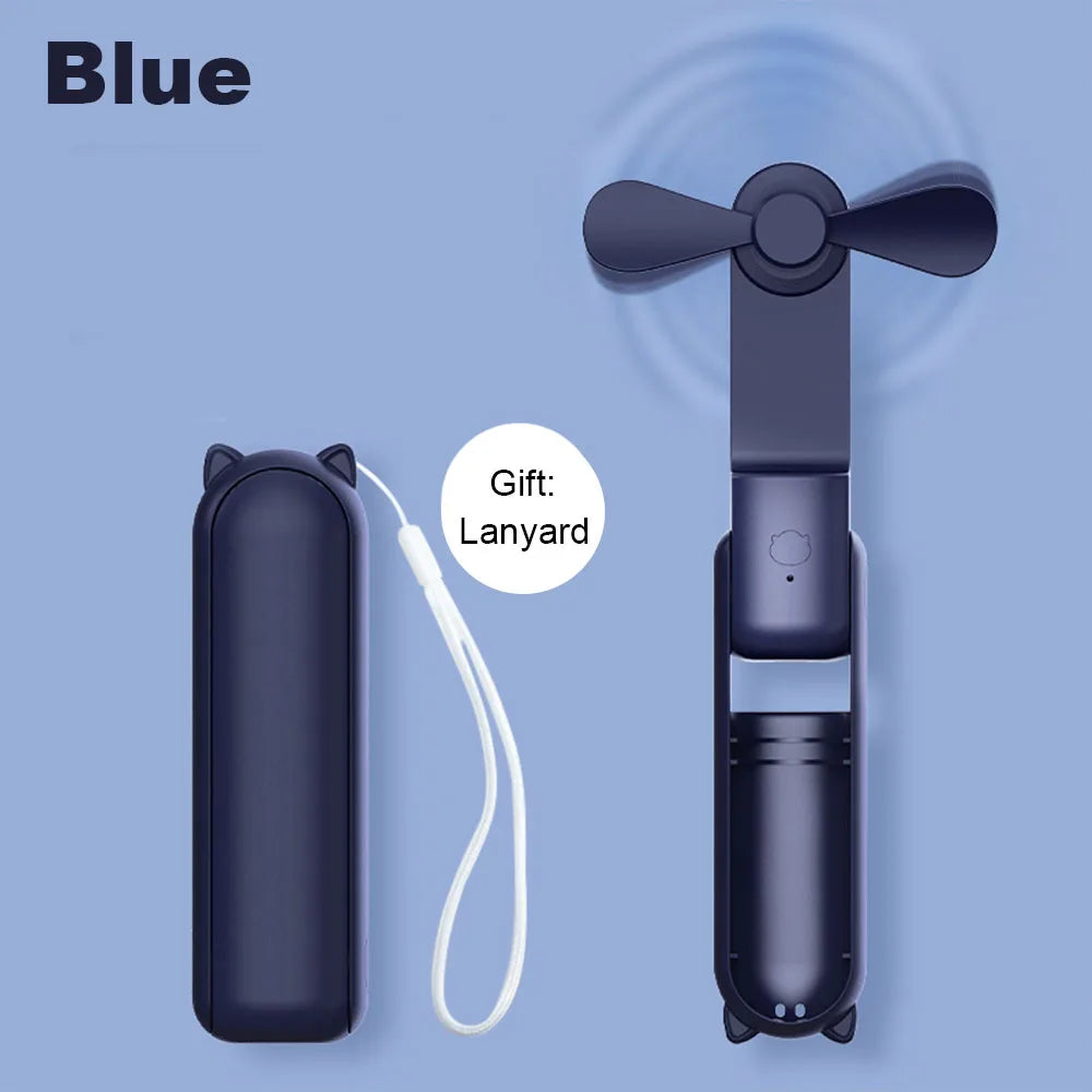 Mini ventilateur pliable HZ001 2000 mAh – CLEVI Paris